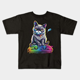 Cat LGBT Furry Friends Kids T-Shirt
